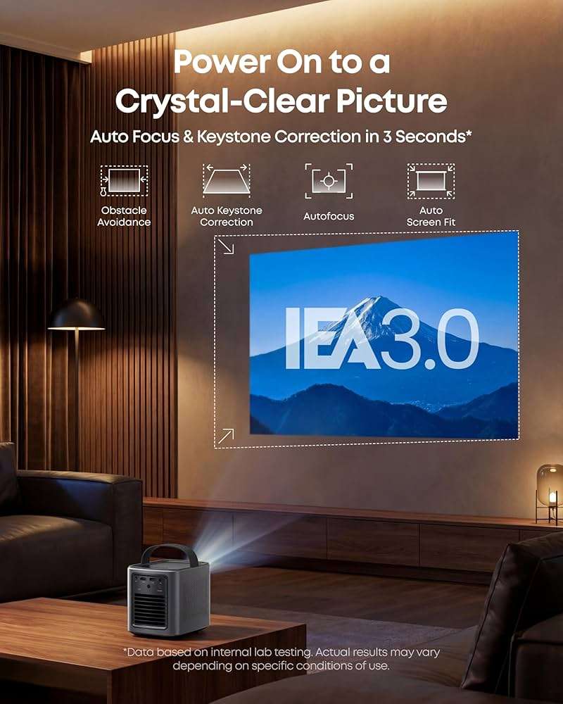 NEBULA Mars 3 Air GTV Projector - Netflix Officially Licensed, 400 ANSI-Lumen Brightness, Native 1080P, Dolby Digital Sound,150-Inch Picture, Built-In Battery for 2.5 Hours of Playtime Anywhere. - Image 5