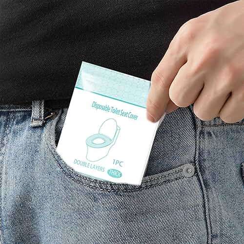 Disposable Toilet Seat Cover Independently Packaged With Non-Woven Fabric 20 Pack Of Travel Essentials - Image 6