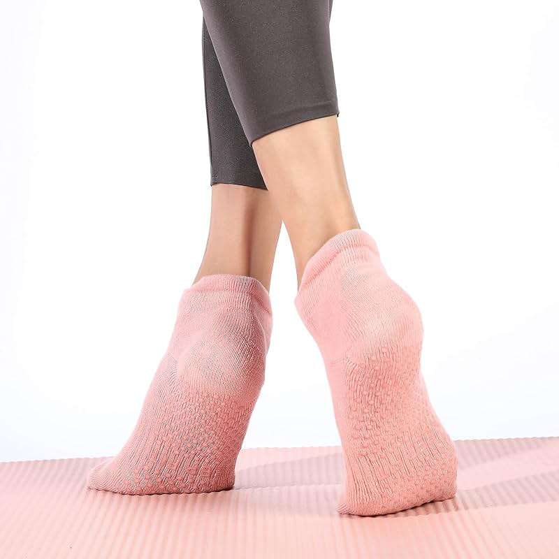 loudashuaiqi Grip Pilates Socks Non Slip Athletic Yoga Socks with Grips for Women Grippy socks for Hospital Workout Barre - Image 3