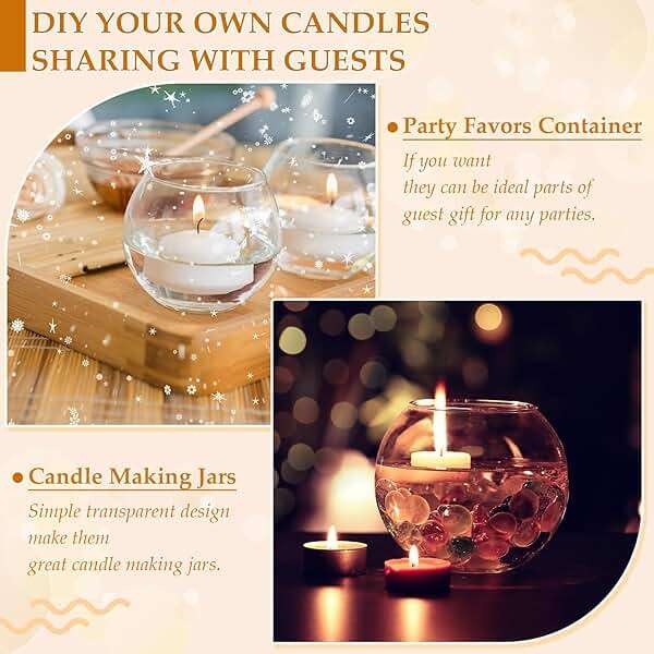 Ziliny 48 Pcs Clear Glass Votive Candle Holders Bulk Tealight Candle Holders Wedding Table Centerpiece Decor Vase for Wedding Bridal Shower Party Decoration - Image 6