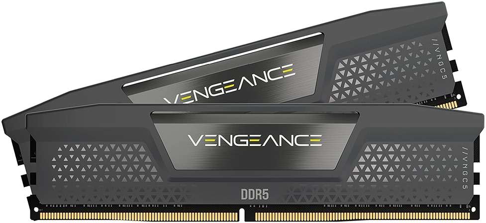 CORSAIR Vengeance DDR5 RAM 32GB (2x16GB) Up to 6000MHz CL36-44-44-96 1.35V AMD EXPO Intel XMP 3.0 Computer Memory – Grey (CMK32GX5M2E6000Z36) - Image 1