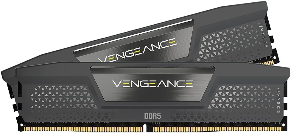 CORSAIR Vengeance DDR5 RAM 32GB (2x16GB) Up to 6000MHz CL36-44-44-96 1.35V AMD EXPO Intel XMP 3.0 Computer Memory – Grey (CMK32GX5M2E6000Z36) - Product Image
