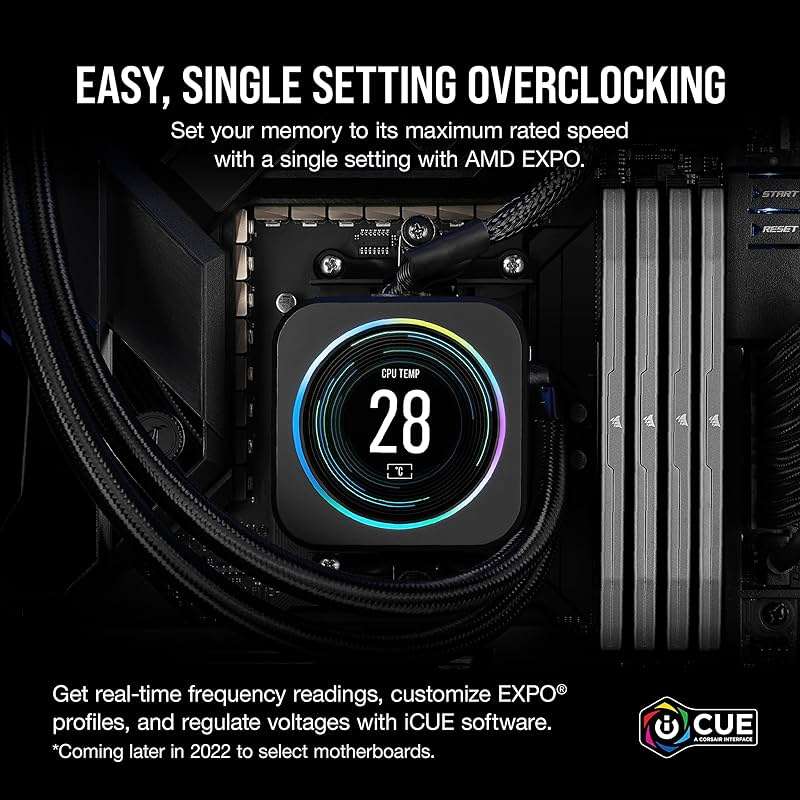 CORSAIR Vengeance DDR5 RAM 32GB (2x16GB) Up to 6000MHz CL36-44-44-96 1.35V AMD EXPO Intel XMP 3.0 Computer Memory – Grey (CMK32GX5M2E6000Z36) - Image 4