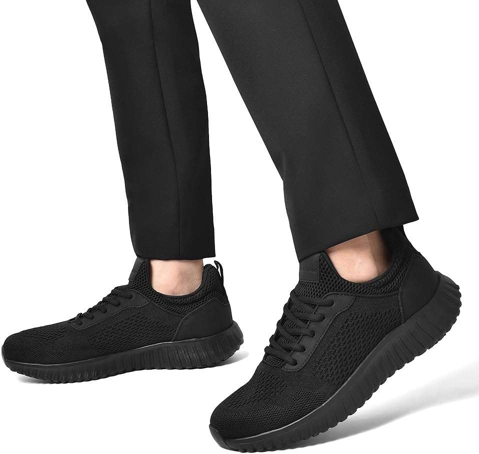 Bruno Marc Men's Non Slip Work Shoes Walking Zapatos Trabajo Black & Lightweight Sneakers Food Service Chef Kitchen Restaurant - Image 9