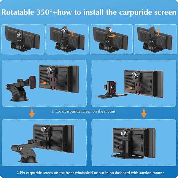 Carpuride W903 Wireless Carplay & Android Auto with Dash Cam - 9.3" HD IPS Touch Car Play Screen for Car, 4K Front & 1080P Rear Camera, Loop Recording, Bluetooth Audio, Mirror Link, GPS, Siri - Image 8