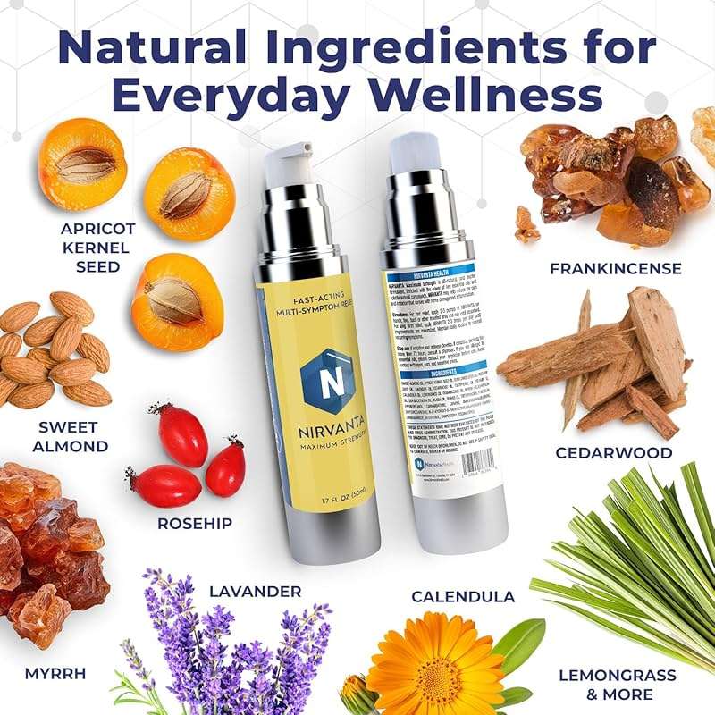 Nirvanta Frankincense Oil Pump for Hands, Feet & Body, 1.7 fl oz / 50 ml – Botanical Skin Care Oil with Frankincense, Myrrh, Lavender & Rosehip – Fast Absorbing Moisturizing Body Oil for Daily Use - Image 2
