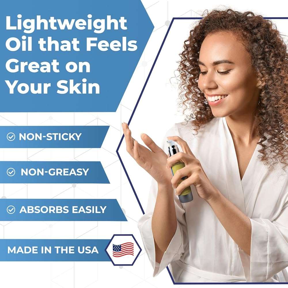 Nirvanta Frankincense Oil Pump for Hands, Feet & Body, 1.7 fl oz / 50 ml – Botanical Skin Care Oil with Frankincense, Myrrh, Lavender & Rosehip – Fast Absorbing Moisturizing Body Oil for Daily Use - Image 3