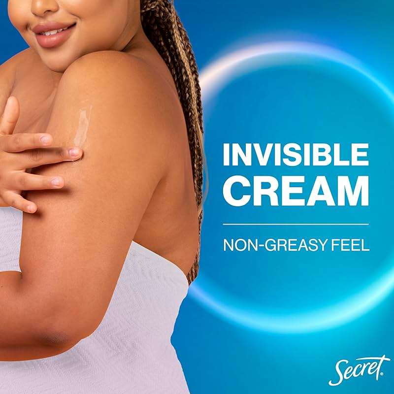 Secret Whole Body Deodorant Cream for Women, Peach & Vanilla Blossom Scent, Aluminum Free Deodorant, 72 HR Odor Protection, 3.0 oz - Image 8