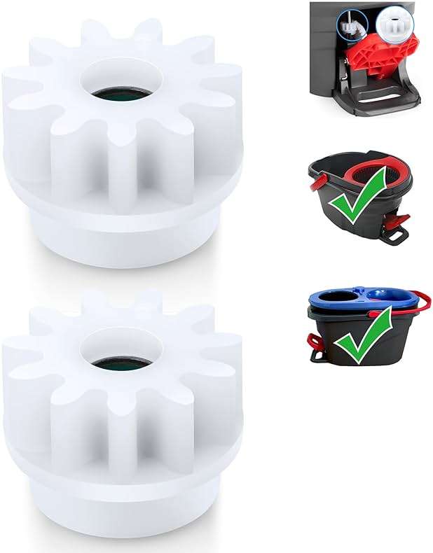 2 Pcs Spin Mop Bucket Replacement Gear Compatible with Ocedar Mop Bucket Pedal Only One Way Bearing Repair Parts - Image 1