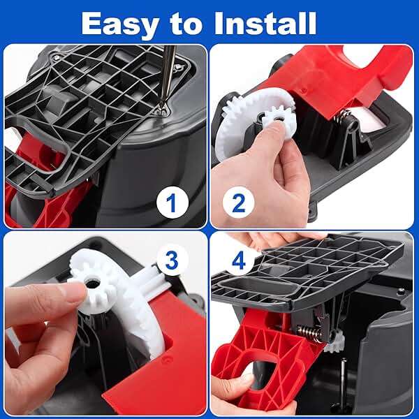 2 Pcs Spin Mop Bucket Replacement Gear Compatible with Ocedar Mop Bucket Pedal Only One Way Bearing Repair Parts - Image 4