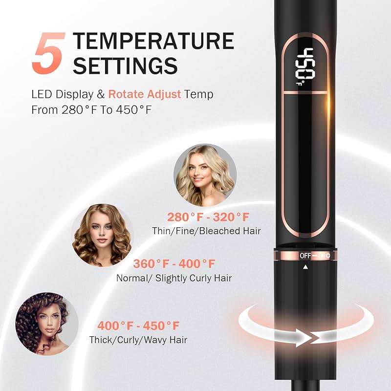 MiroPure Flat Iron Hair Straightener, 1 Inch Titanium Plates Hair Straightener with 15S Heat-up, Professional MCH Ceramic Negative Ion Hair Iron Dual Voltage for Women Hair with Auto Shut-Off - Image 2