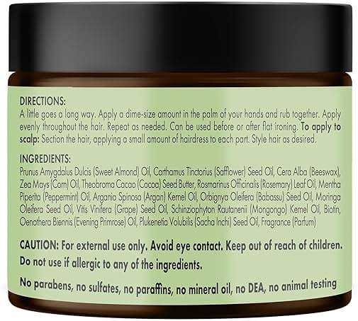 Mielle Organics Rosemary & Mint Hair Pomade for Women & Men - Conditioning Natural Hair Moisturizer to Quench the Scalp, Lock in Wave Patterns, Add Shine & Help Protect Against Dryness (5 oz) - Image 8
