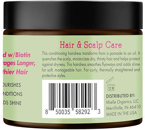 Mielle Organics Rosemary & Mint Hair Pomade for Women & Men - Conditioning Natural Hair Moisturizer to Quench the Scalp, Lock in Wave Patterns, Add Shine & Help Protect Against Dryness (5 oz) - Image 9