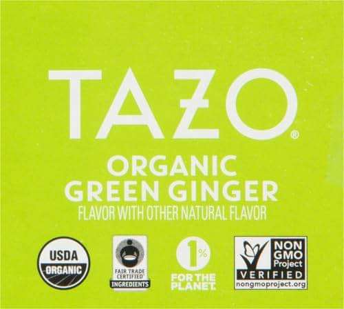 TAZO Organic Green Tea, Green Ginger, Caffeinated Tea, 16 Total Bags - Image 10