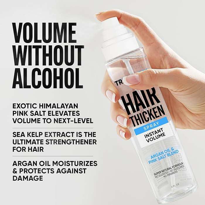 TRU BLOOM Hair Thickening Spray – Get Instant Fuller, Thicker & Healthier Hair, All-Natural Thickening & Volumizing Spray, Stylist-Recommended Hair Volumizer Spray For Both Women & Men. Made in USA - Image 5