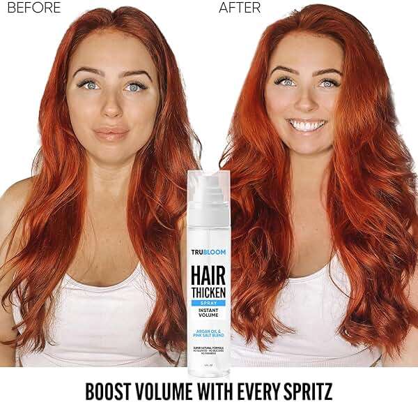TRU BLOOM Hair Thickening Spray – Get Instant Fuller, Thicker & Healthier Hair, All-Natural Thickening & Volumizing Spray, Stylist-Recommended Hair Volumizer Spray For Both Women & Men. Made in USA - Image 7