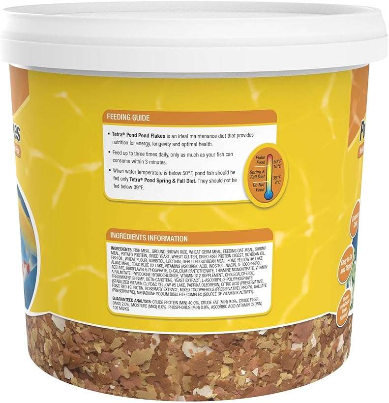 Tetra Pond Flakes Complete Nutrition for Smaller Pond Fish, Goldfish and Koi Fish, 2.2 Pounds - Image 3