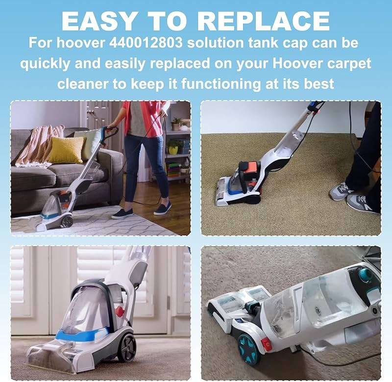 Solution Tank Cap 440012803 for Hoover Carpet Cleaner Replacement Parts Compatible with Hoover PowerDash Pet SmartWash & FloorMate Jet,Replace for Hoover Parts FH50700 FH50702 FH50703I FH50710 - Image 6