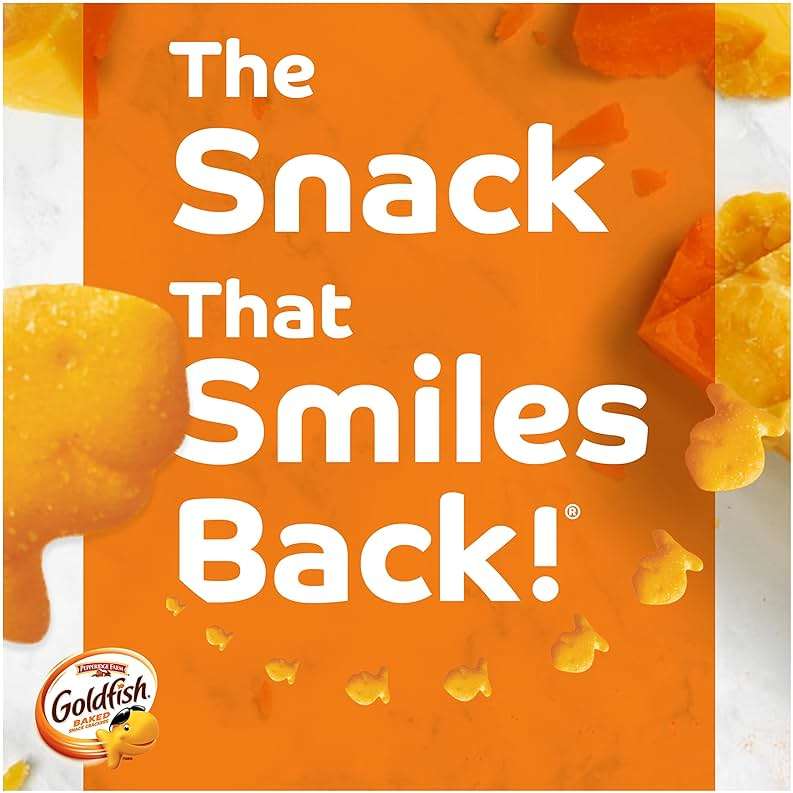 Goldfish Cheddar Cheese Crackers, Baked Snack Crackers, 6.6 oz Bag (Pack of 2) - Image 8