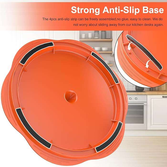 SURETIVIAN Chicken Shredder Large Chicken Breast Shredder Tool Twist with Brush&Fork, Visible Meat Shredder Machine, Anti-Slip Strip, Ergonomic Handle, BPA Free, Suitable for Pork Beef Chicken(Orange) - Image 4