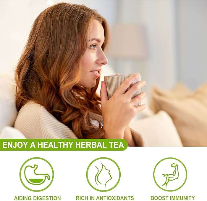 FullChea - Moringa Tea, 50 Teabags - Pure & Natural Moringa Leaves, Cultivated From India - Herbal Tea for Supporting Digestion & Immune System - Non-GMO - Caffeine-free - Image 6