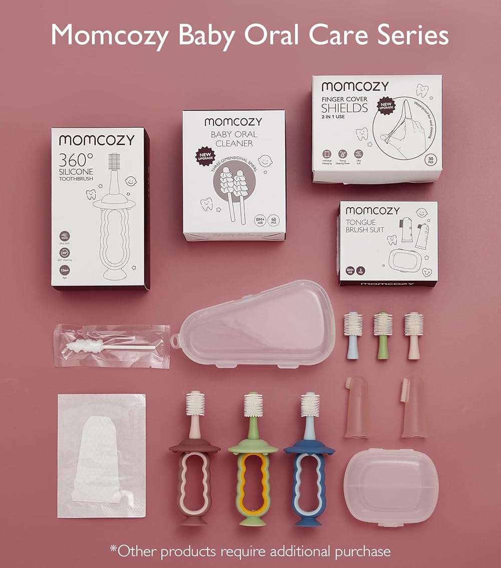 Momcozy Baby Tongue Cleaner Gauze, Baby Toothbrush Disposable Oral Cleaner, Toddler Tooth Brush for Tooth Mouth Gum Clean, Infant Toothbrush Oral Cleaning Stick, Baby Oral Cleaner Newborn, 40 Count - Image 7