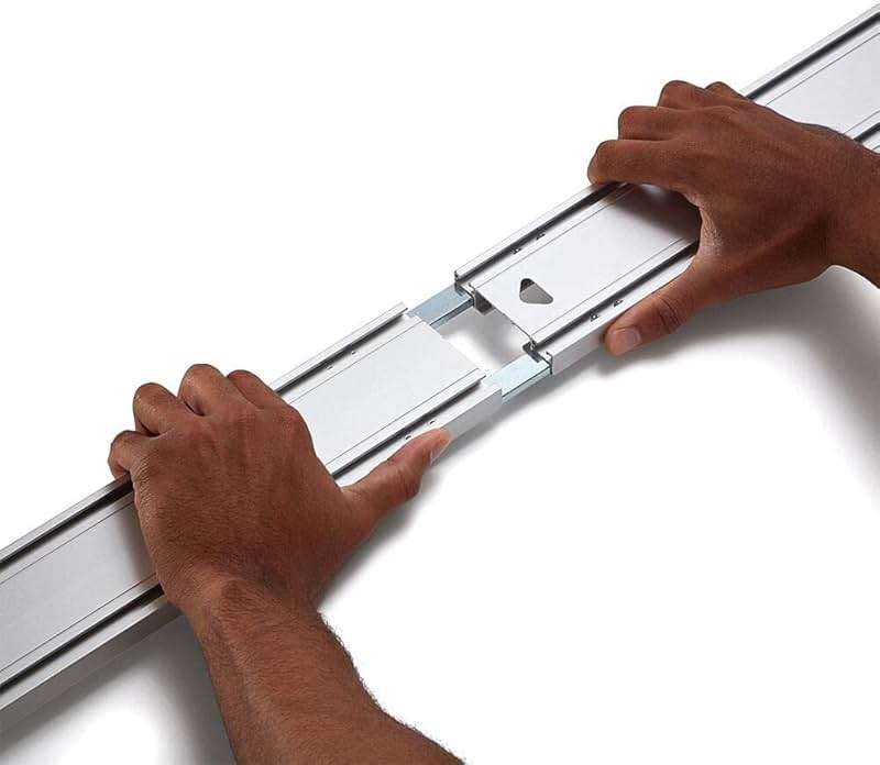 BORA 6-Piece NGX Premier Set for Making Precision Cuts, Includes 50" Clamp Edge, 50" Clamp Edge Extension, Saw Plate RT, Track Clamp Pair, T-Square Clamp Edge Accessory, Twin Rail Rip Guide, 544650 - Image 4