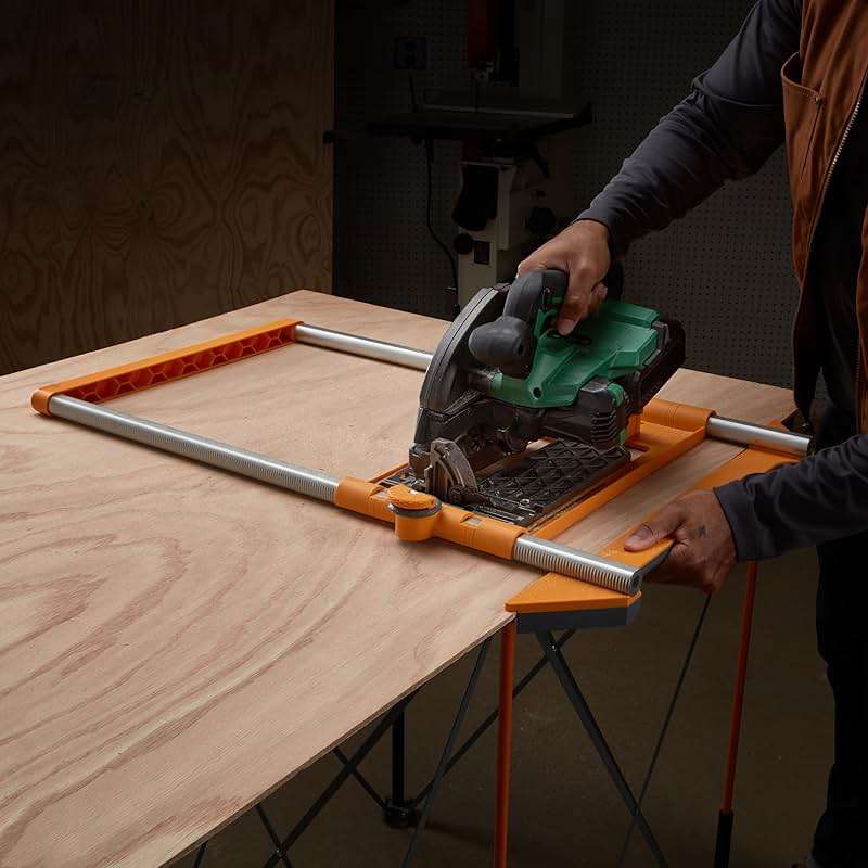 BORA 6-Piece NGX Premier Set for Making Precision Cuts, Includes 50" Clamp Edge, 50" Clamp Edge Extension, Saw Plate RT, Track Clamp Pair, T-Square Clamp Edge Accessory, Twin Rail Rip Guide, 544650 - Image 7