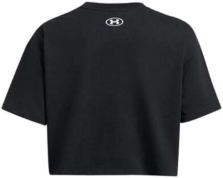 Under Armour Womens Boxy Crop Logo Short Sleeve T Shirt - Image 4