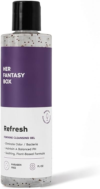Her Fantasy Box | Refresh pH Balancing Shower Gel - Natural Feminine Hygiene Solution for Gentle Cleansing, Odor Control, and Skin Nourishment - pH-Balanced Formula for All Skin Types (8 oz) - Product Image