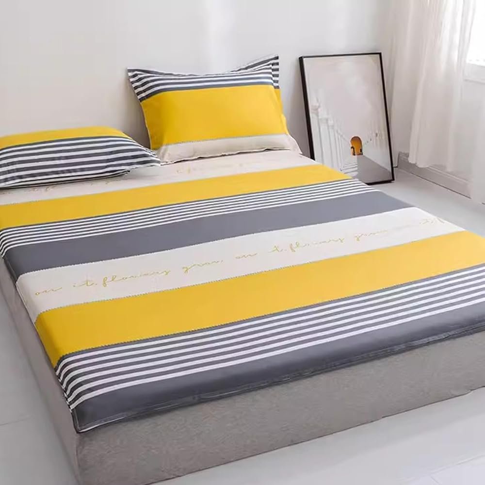 DAZULI Japanese Futon Cover Cotton Cover for Traditional Shikibuton Washable Tatami Mattress Cover Protector Sleeping Pad Soft Cover for Floor with Zipper(Size:120x200 cm/47x79in,Color:A) - Product Image