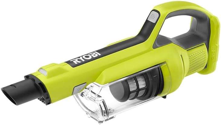 RYOBI ONE+ 18V Cordless Hand Vacuum with Powered Brush (Tool Only) Black Green (PCL700B) (Renewed) - Image 2