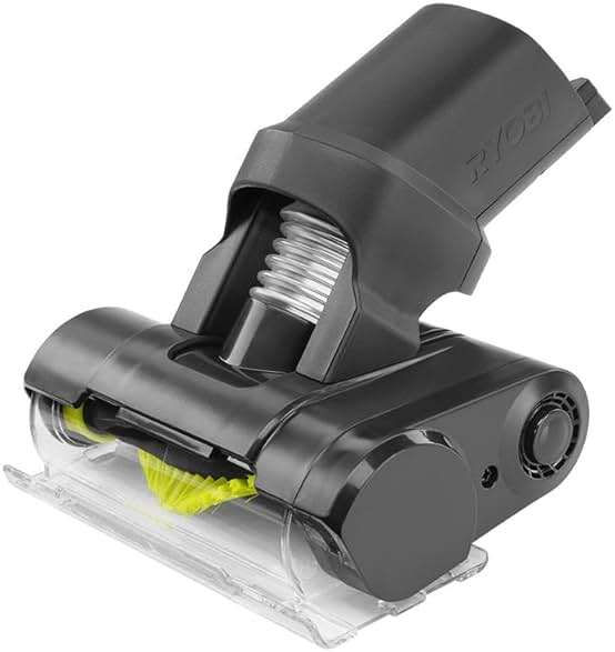 RYOBI ONE+ 18V Cordless Hand Vacuum with Powered Brush (Tool Only) Black Green (PCL700B) (Renewed) - Image 3