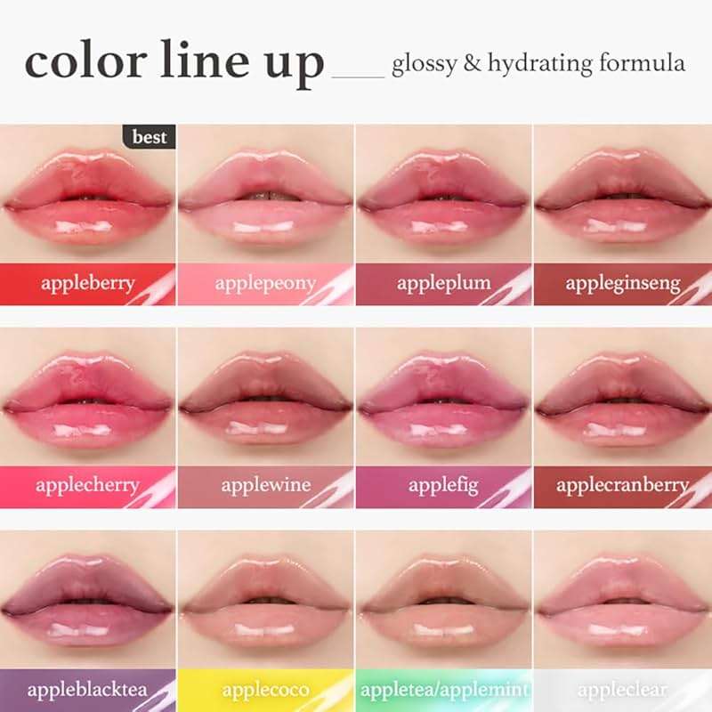 NOONI Korean Lip Oil - Applefig | Long-Lasting, Moisturizing, Plumping, Revitalizing for Dry Lips, Waterproof, No Peel Off, Hydrating, Nourishing Crystal Clear Lip Stain, 0.12 FL Oz - Image 8