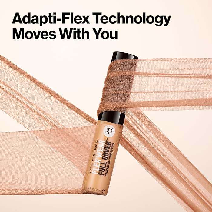 Revlon ColorStay Flex Wear, Full Cover Non-Creasing Concealer, Infused with Hyaluronic Acid & Vitamin E, Flexible Longwear, 005 Fair, 0.34 Fl Oz - Image 5