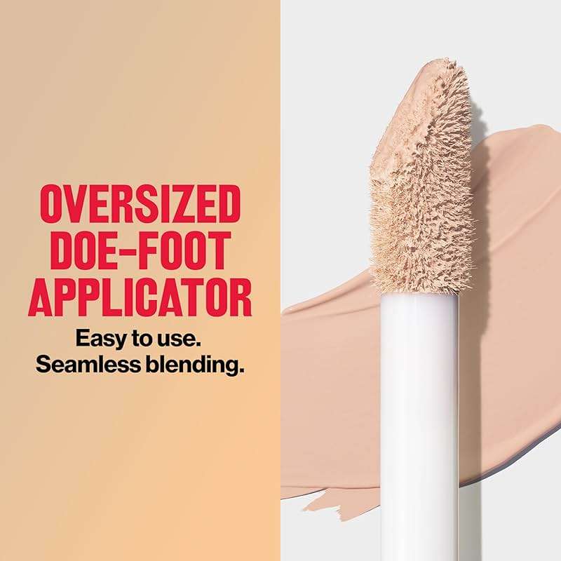 Revlon ColorStay Flex Wear, Full Cover Non-Creasing Concealer, Infused with Hyaluronic Acid & Vitamin E, Flexible Longwear, 005 Fair, 0.34 Fl Oz - Image 7