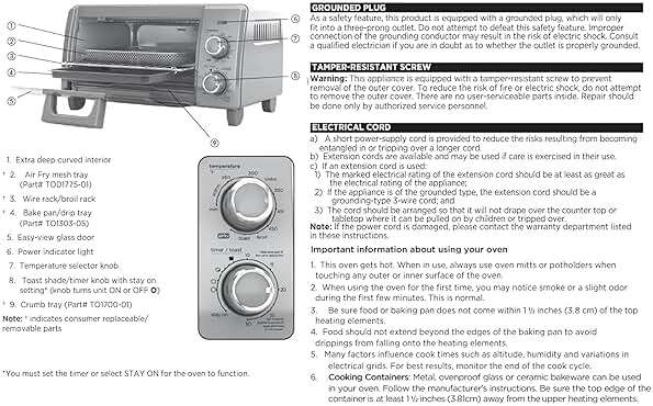 BLACK+DECKER Crisp 'N Bake Air Fry Countertop Convection Toaster Oven, Medium Capacity, 4-Slice, 5-in-1, Fits 9” Pizza, 30-Min Timer, Bake, Broil, Air Fry, Toast, Keep Warm, Stainless Steel - Image 11