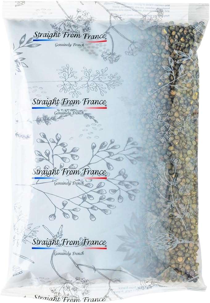 Straight from France Genuinely French, Non GMO Certified French Green Lentils, All Natural Dry Lentils, Rich in Plant Based Protein and Dietary Fibers 14.5 Oz - Image 1