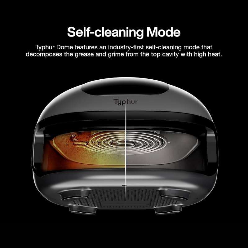 Typhur Dome 2 AI Smart Air Fryer, 15-in-1 Large Flat Airfryer with Top & Bottom Heating, Self-Cleaning Digital Fryer, PFAS-Free Ceramic Basket, Fits a 12" Pizza or Steaks, Whisper-Quiet, 120V - Image 9