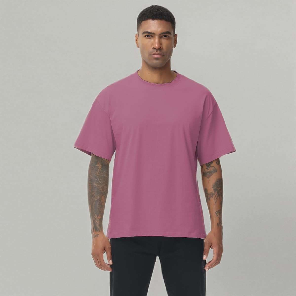Muscle Killer 1/2pack Mens T Shirt Gym Workout Dry Fit Short Sleeve Athletic Fitness Crew Neck Tee Shirts Casual Loose Fit - Image 7