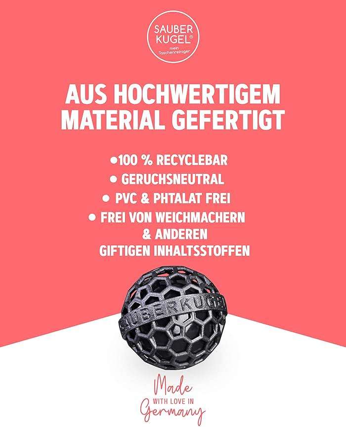 Sauberkugel - The Clean Ball - The clever way of cleaning purses, bags, backpacks and school bags (Summerfield Collection) - Image 6
