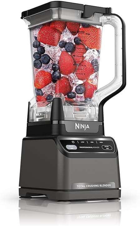 Ninja Professional Blender 2.0 | Smoothie Maker, Drink Mixer, Grinder, Ice Crusher | Total Crushing Technology, Auto-iQ Program, 1200W Power, XL 72-oz. Pitcher | Dark Grey | BR201AMZ - Image 1