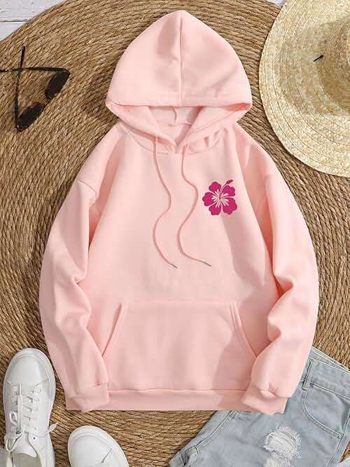 SOLY HUX Womens Sweatshirt Graphic Hoodies Letter Print Casual Long Sleeve Drawstring Pullover Tops with Pocket - Image 5