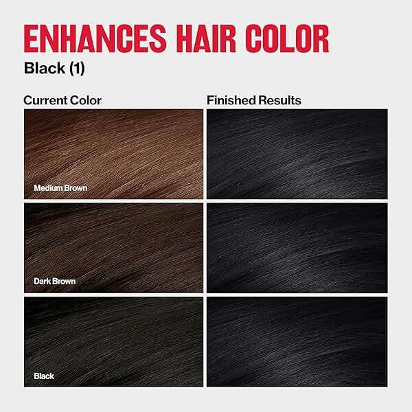 Revlon ColorSilk Tone + Gloss + Care Demi Permanent Hair Color, Dye Kit with Leave-In Scalp and Haircare Serum, 2x Shinier, 4x Stronger, 1 Black, 4.5 fl oz - Image 3