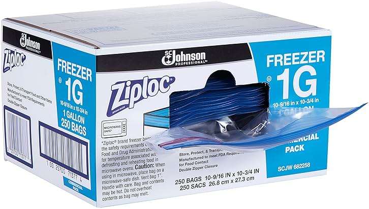 Ziploc Gallon Food Storage Freezer Bags, Grip 'n Seal Technology for Easier Grip, Open, and Close, 250 Count (Pack of 8, 2000 Count Total) - Image 4