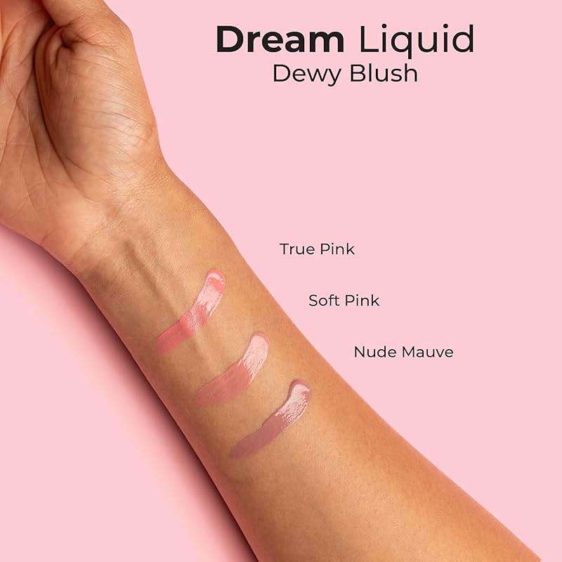 MCoBeauty - Dream Liquid Dewy Blush for Cheeks - Soft Pink Radiant Flush Shade - Fresh Glowing Cheeks - 4.6ml - Vegan, Cruelty Free - Face Makeup, Blush Liquid - Image 4