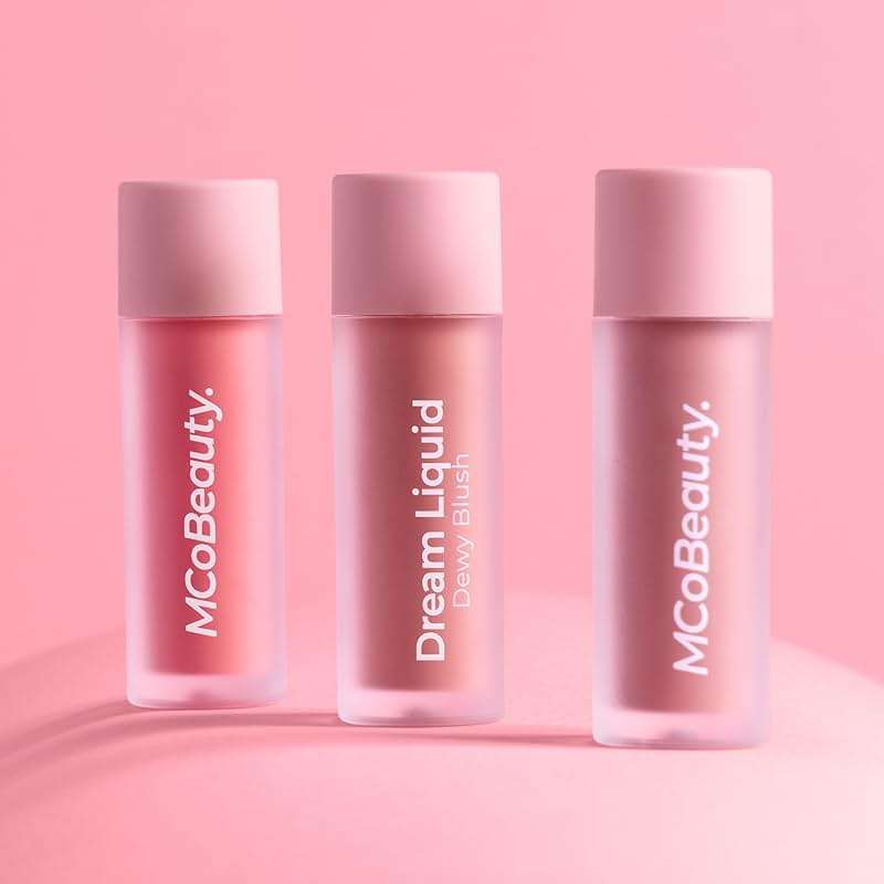 MCoBeauty - Dream Liquid Dewy Blush for Cheeks - Soft Pink Radiant Flush Shade - Fresh Glowing Cheeks - 4.6ml - Vegan, Cruelty Free - Face Makeup, Blush Liquid - Image 5