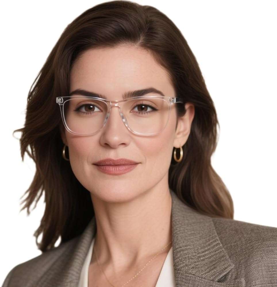 AEZUNI Oversized Square Reading Glasses for Women Classic Large Frame Readers 1.0 1.5 2.0 2.5 3.0 3.5 4.0 5.0 6.0 - Image 1