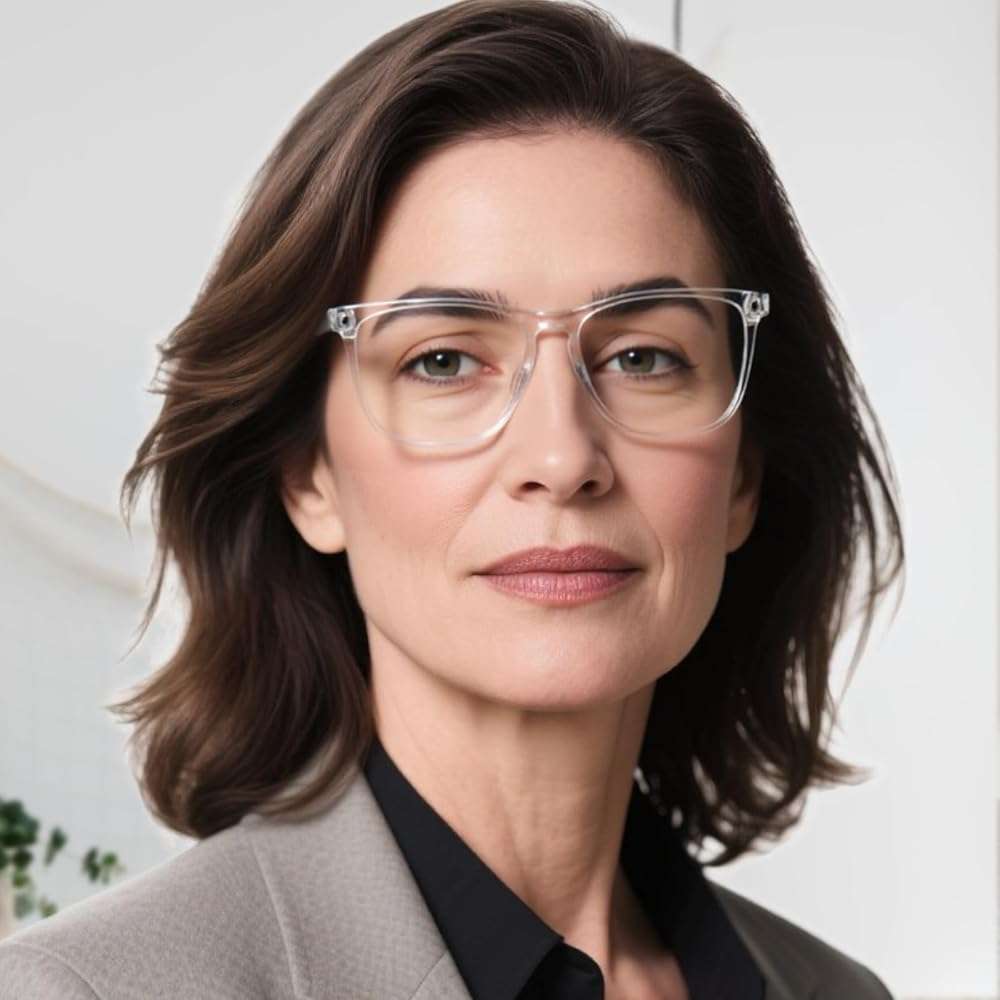 AEZUNI Oversized Square Reading Glasses for Women Classic Large Frame Readers 1.0 1.5 2.0 2.5 3.0 3.5 4.0 5.0 6.0 - Image 5