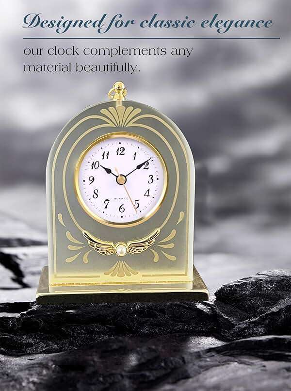 WinTaim Clock Insert 70mm (2.8 Inch), Classic Arabic Numerals Decor, Quartz Replacement, Battery Operated, Fits Hole Diameter 62mm (2.4 Inch) - Gold - Image 4